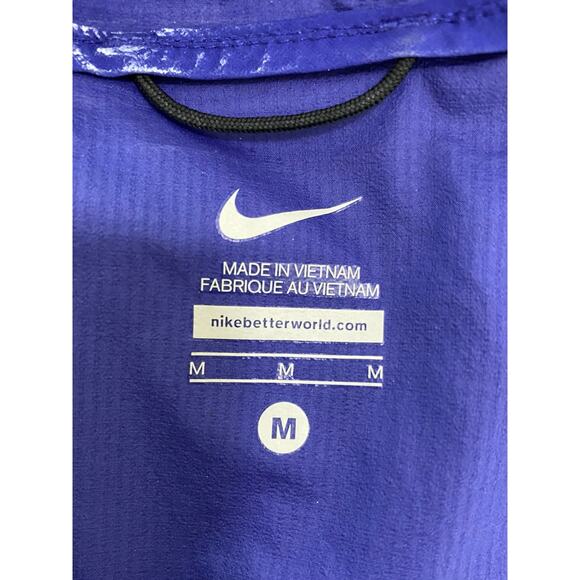 Nike Women's M Blue Ultra Lightweight Full Zip Nylon Hooded Running Jacket - Picture 5 of 7